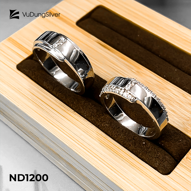Nhẫn đôi bạc ND1200