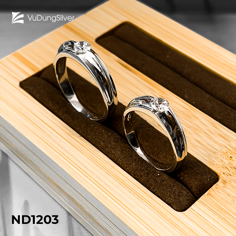 Nhẫn đôi bạc ND1203