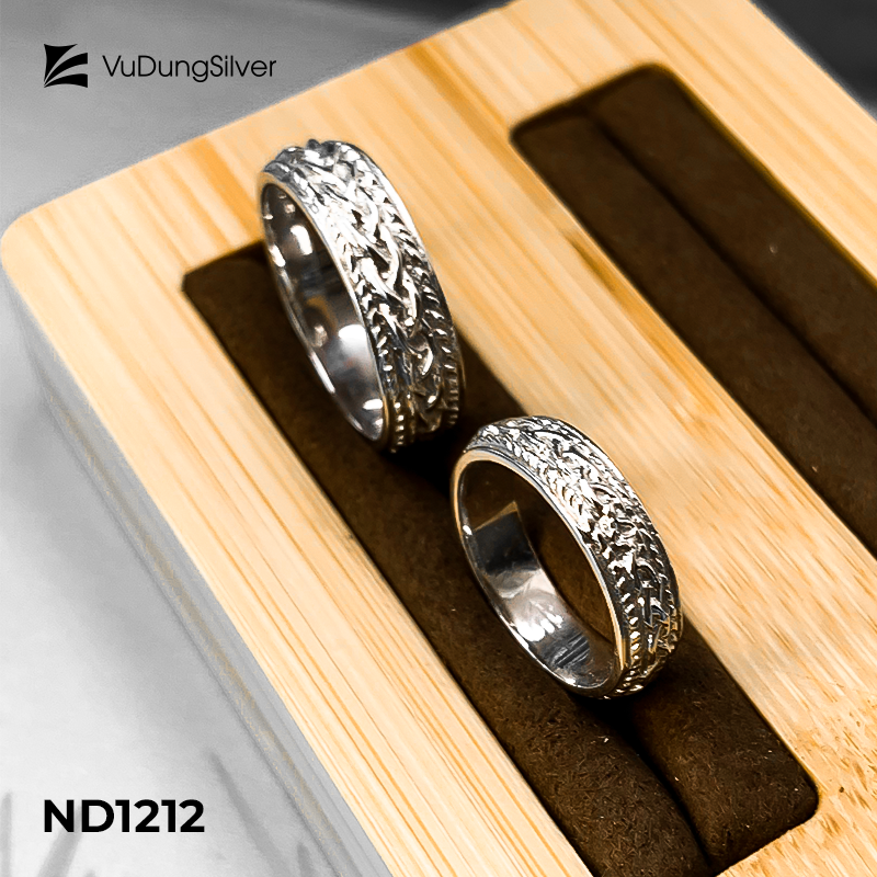 Nhẫn đôi bạc ND1212