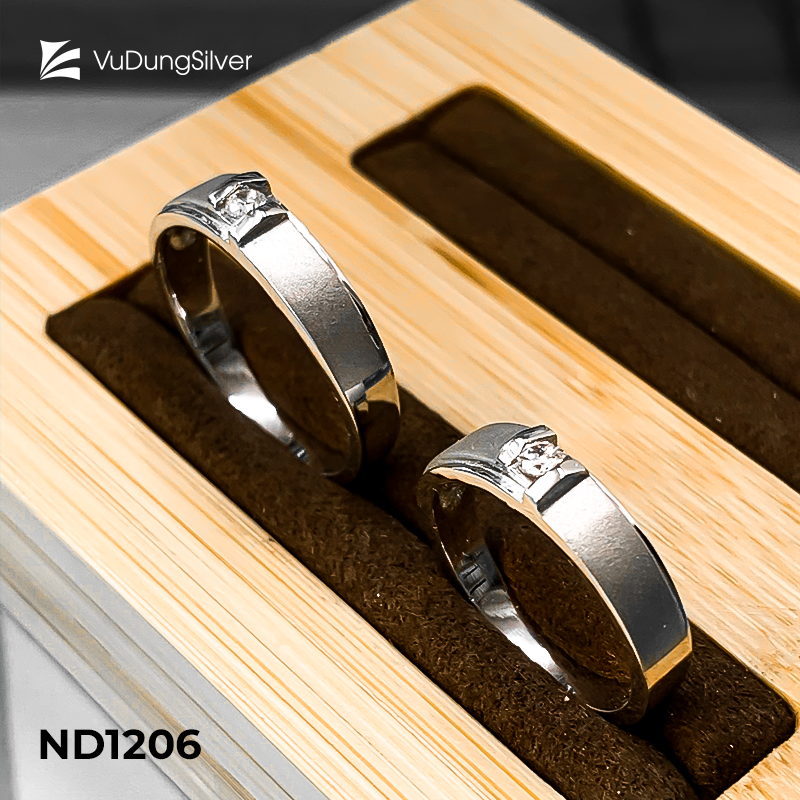 Nhẫn đôi bạc ND1206