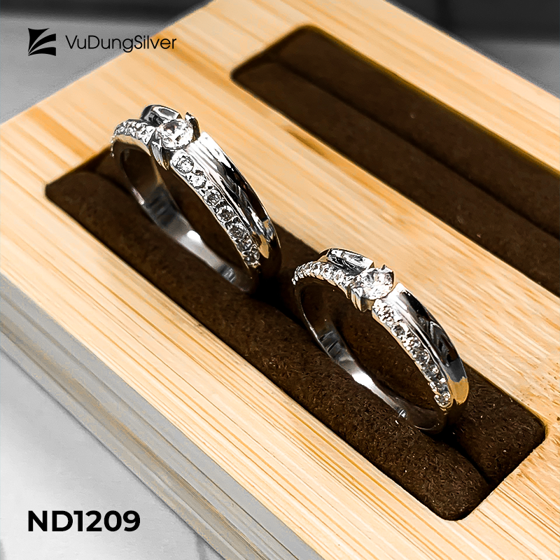 Nhẫn đôi bạc ND1209